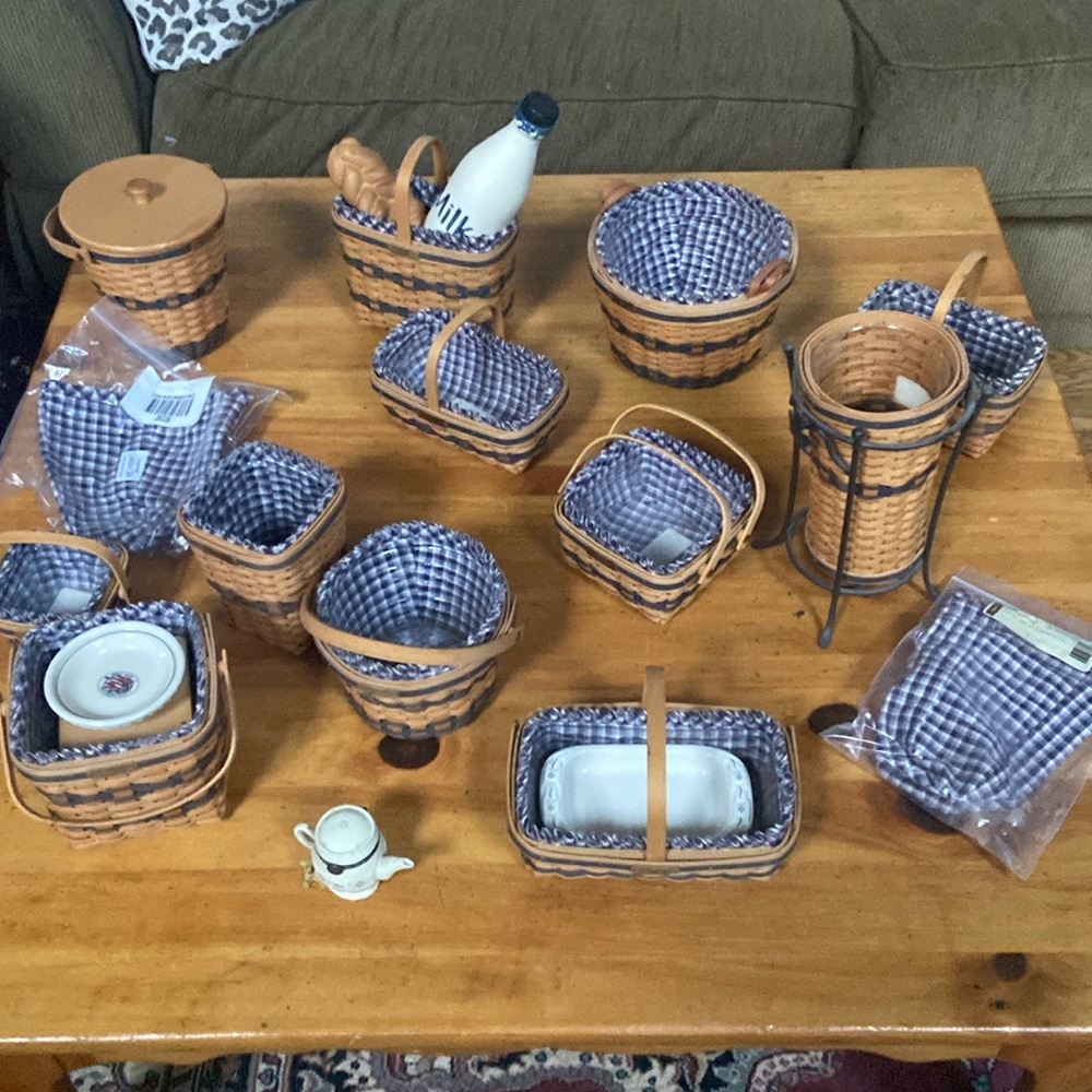 Longaberger Mini JW Collectors Club Set